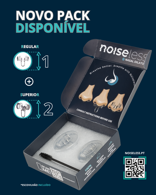 NOISELESS DILATADOR NASAL | Pack Duplo - Tamanho 1 e 2 - noiseless.pt